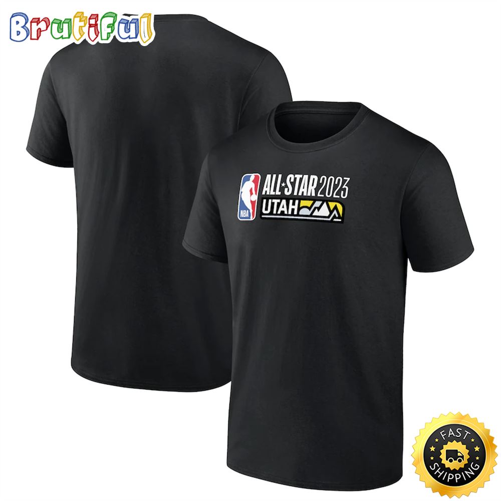  Branded 2023 NBA All-Star Game Official Logo Black T-shirt