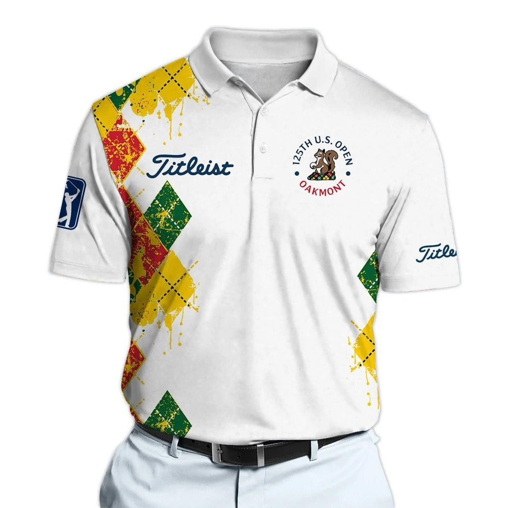 125th US Open 2025 Funny Dynamic Microfiber Men Polo Shirt Golf Gifts For Golfers
