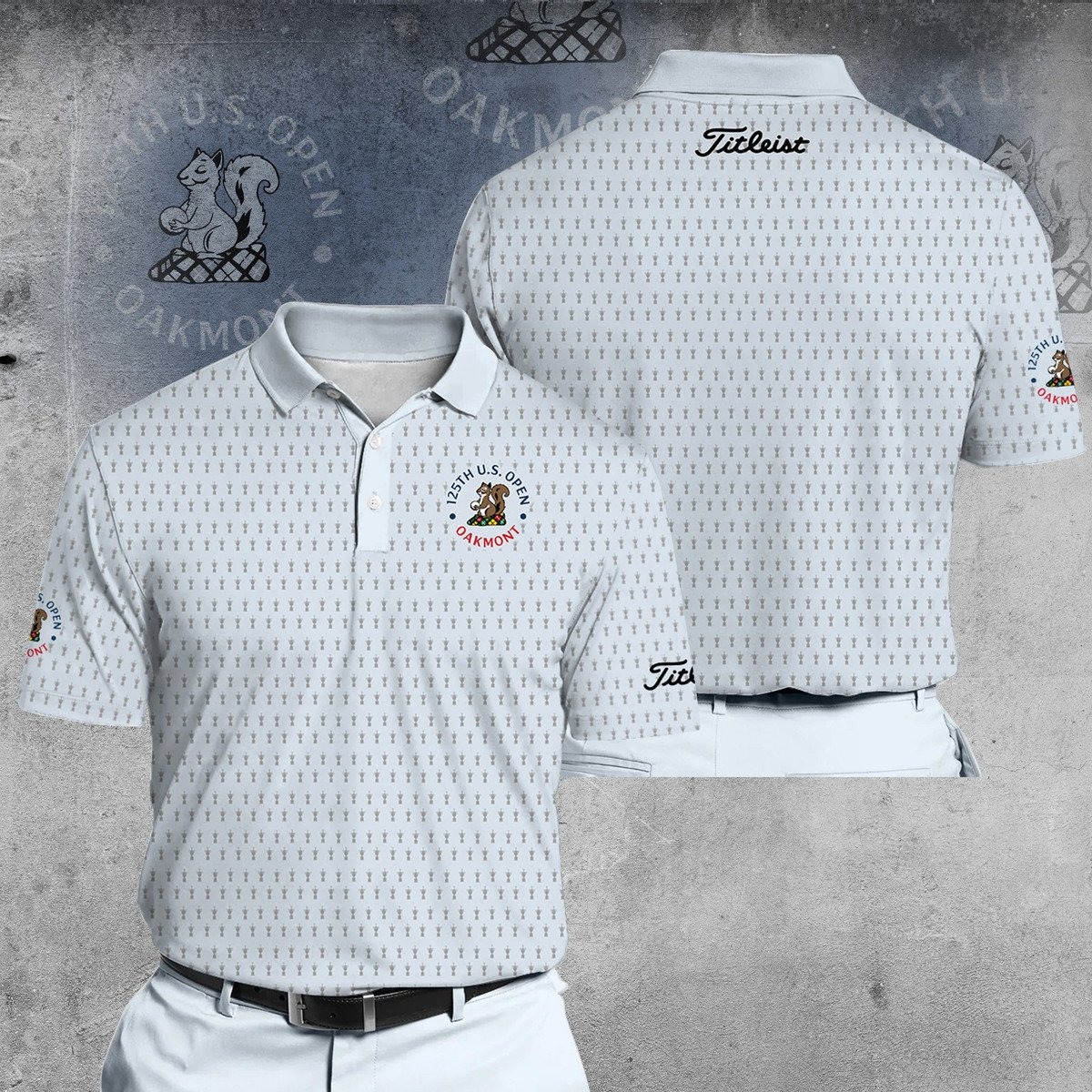 125th US Open Oakmont Light Blue V2 Men Polo Shirt Gifts For Golf Lovers