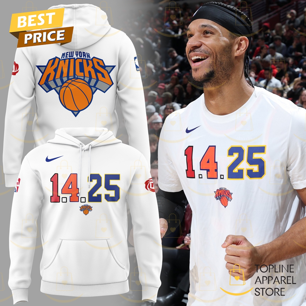 1425 New York Knicks Basketball Hoodie - White
