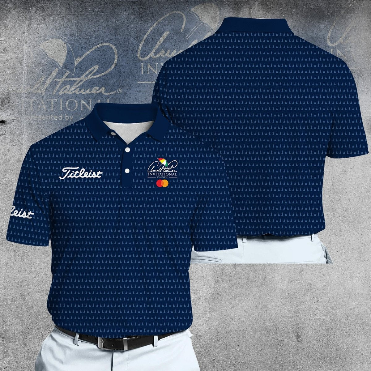 2015 Arnold Palmer Cup Blue Men Polo Shirt Golf Gifts For Golfers