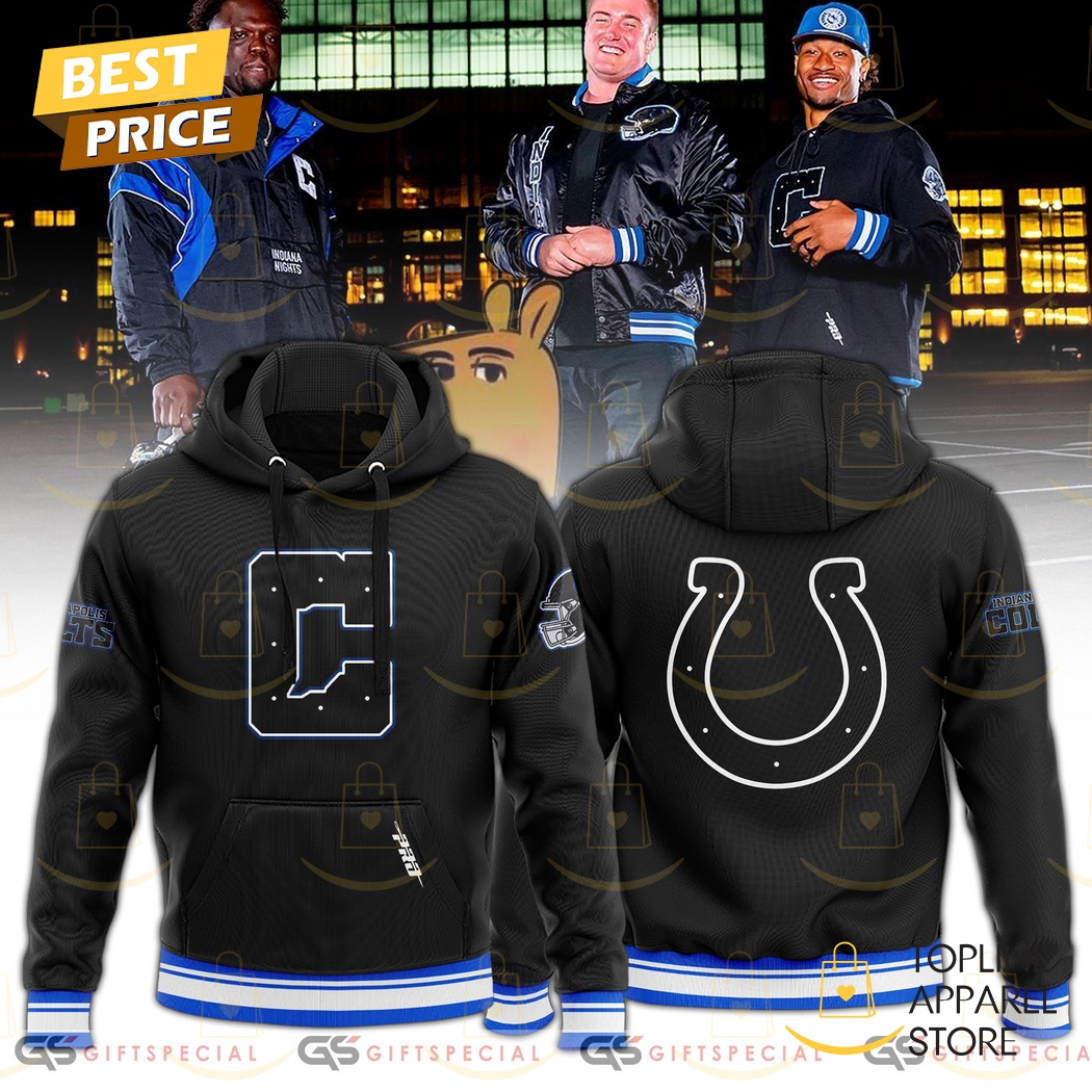 2024-2025-25 Indianapolis Colts Dark Night Hoodie - Black