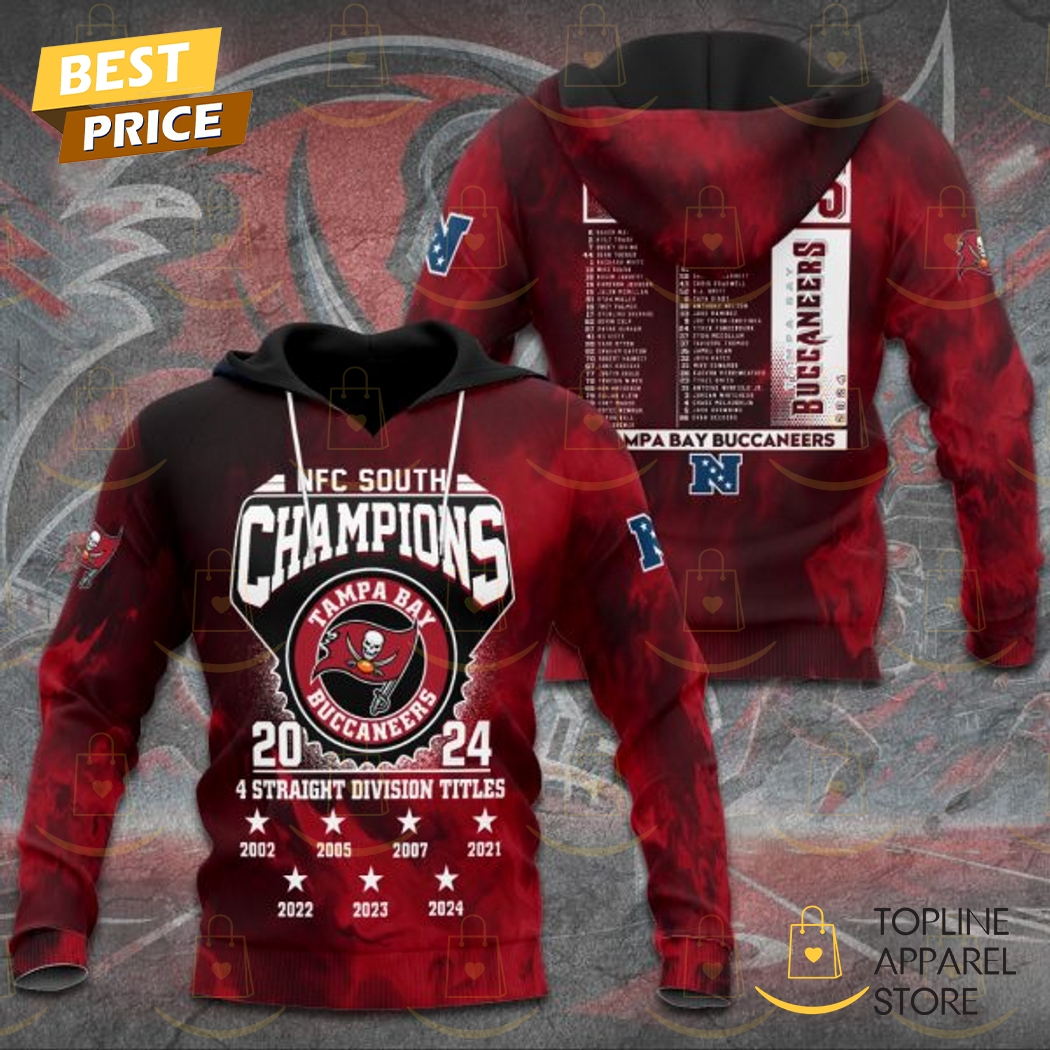 2024-2025 AFC North Champs Tampa Bay Buccaneers Hoodie