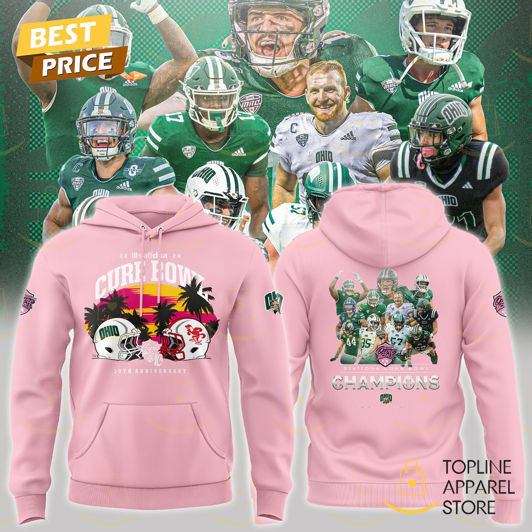 2024-2025 Cure Bowl Champions Ohio Bobcats Hoodie