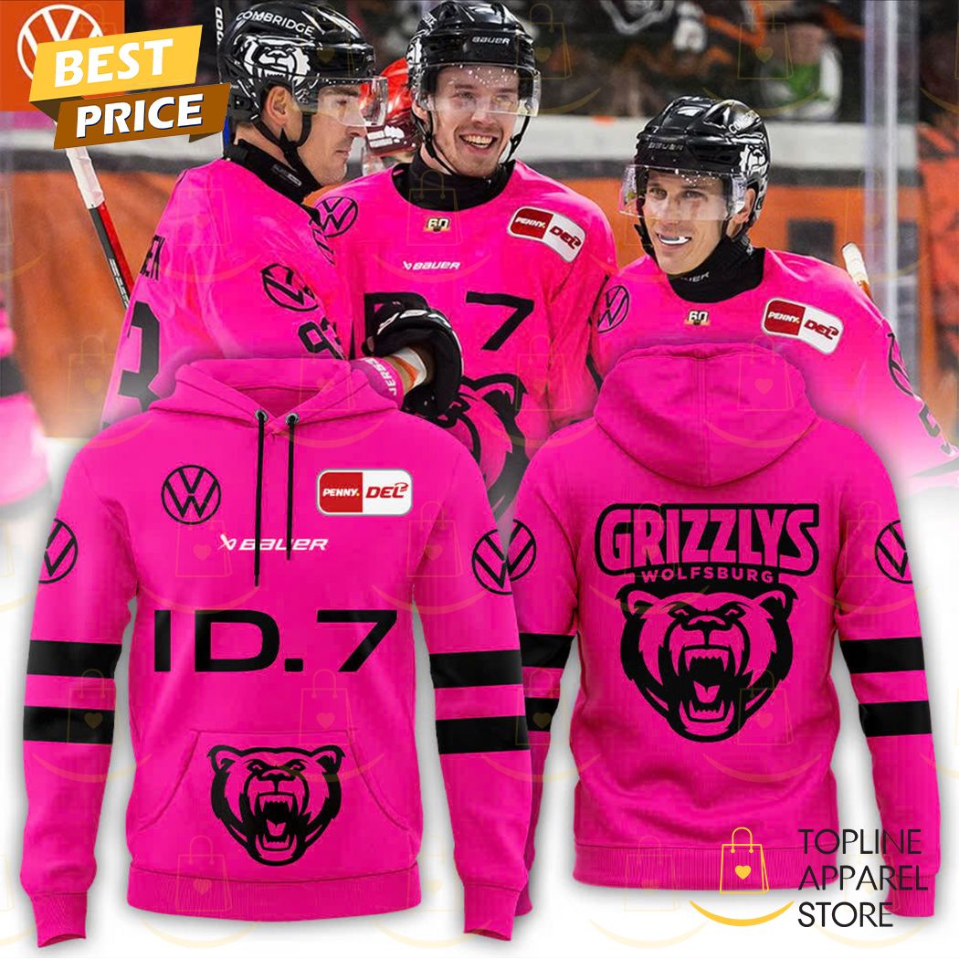 2024-2025 Grizzlys Wolfsburg Design Hoodie - Pink