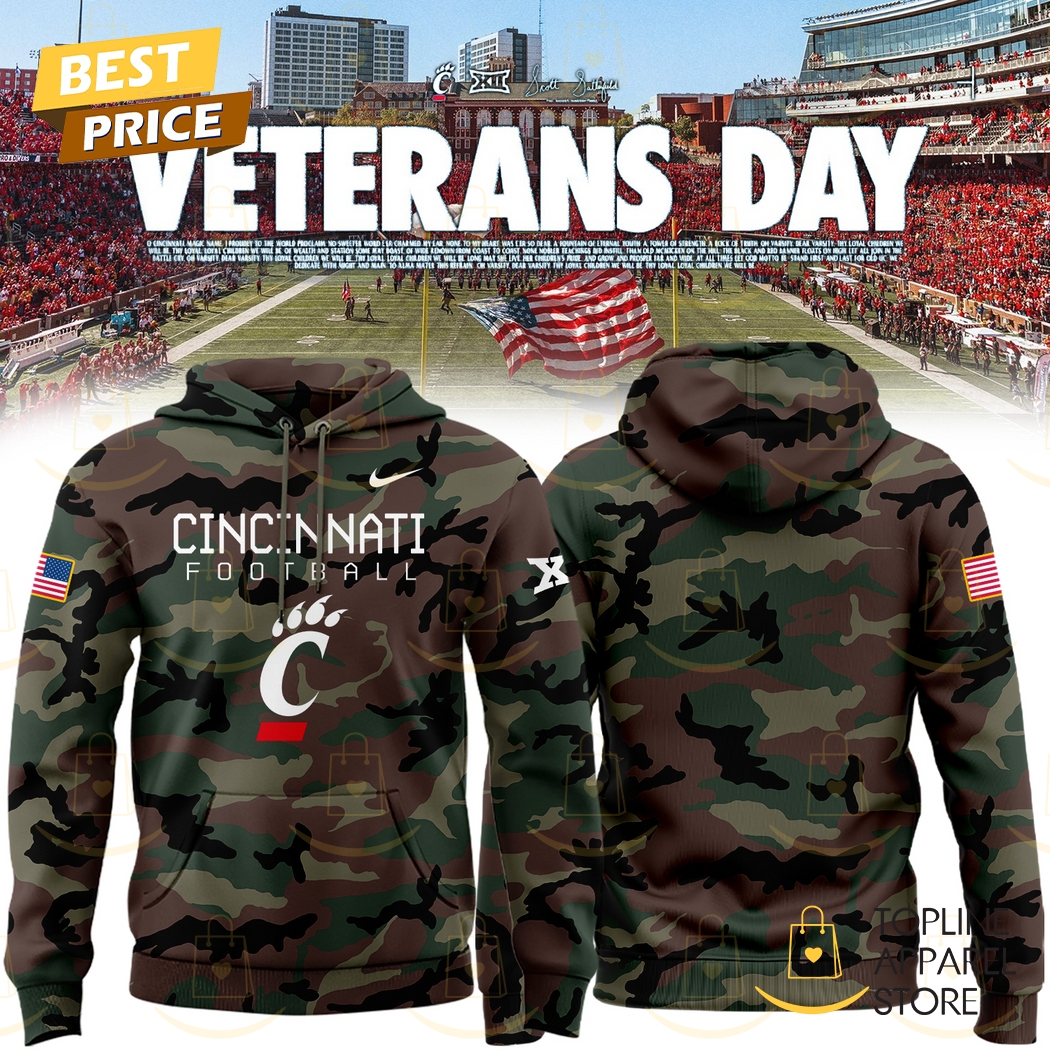 2024-2025 Military Appreciation Cincinnati Bearcats Football Hoodie