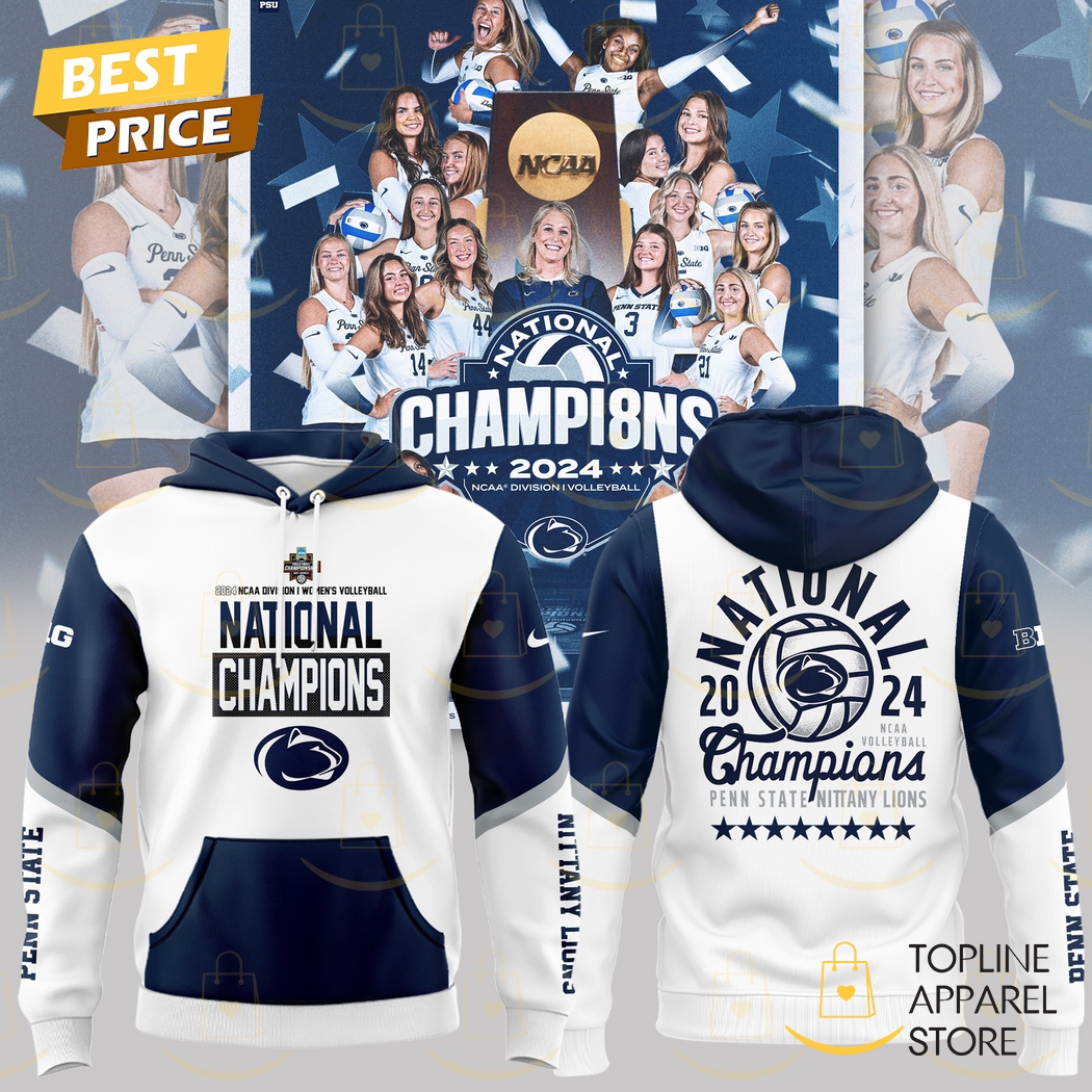 2024-2025 National Champions Penn State Nittany Lions Volleyball Hoodie