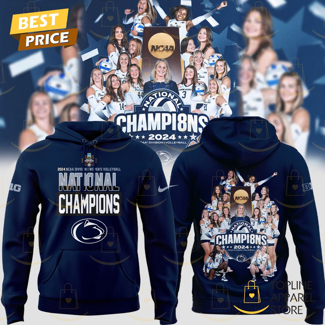 2024-2025 National Champions Penn State Nittany Lions Volleyball Hoodie - Blue