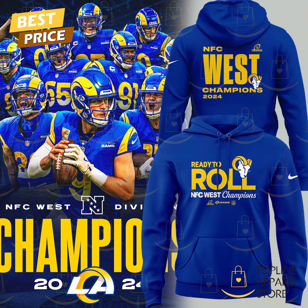 2024-2025 NFC West Division Champions Los Angeles Rams Hoodie