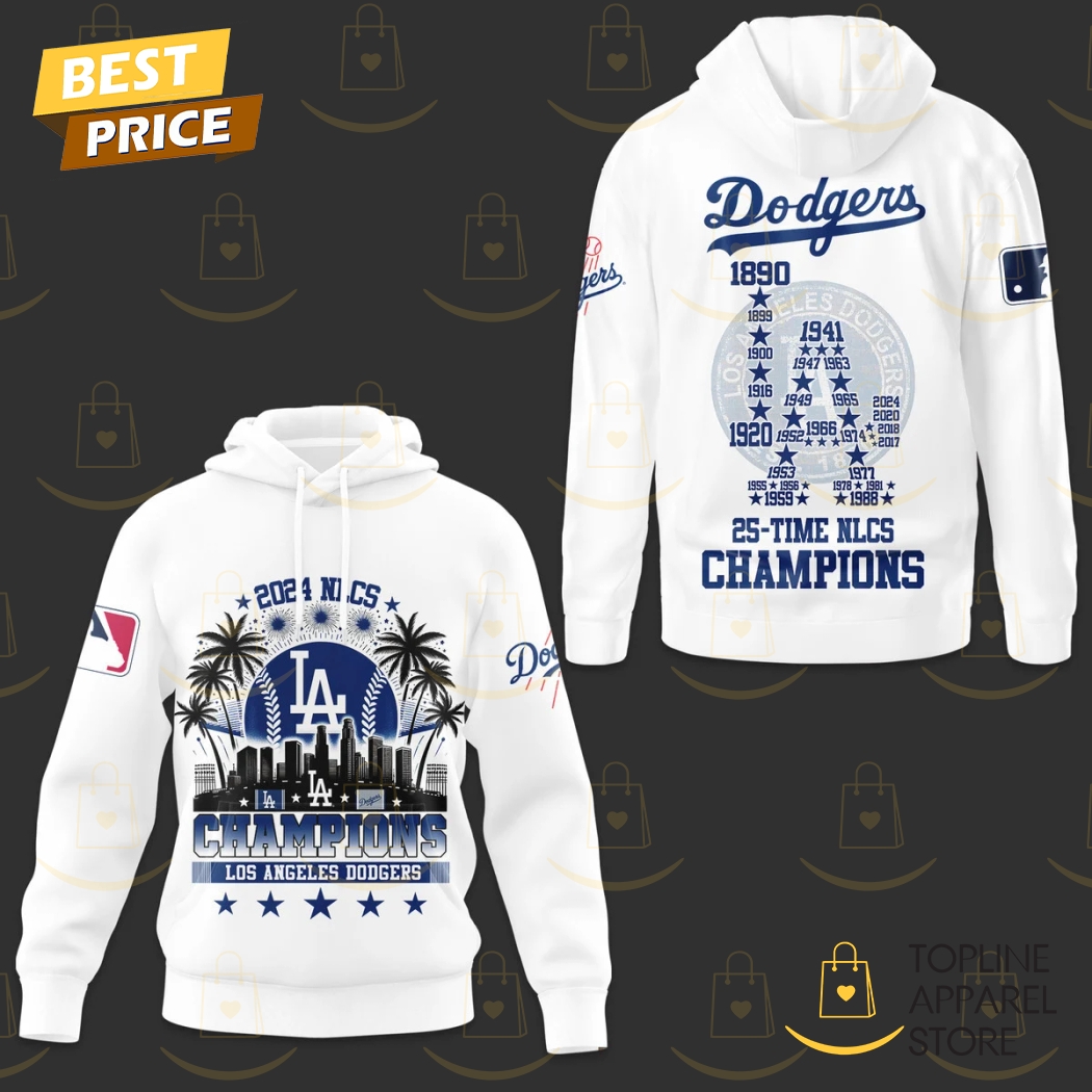 2024-2025 NLCS Los Angeles Dodgers - 25 Time NLCS Champions Hoodie