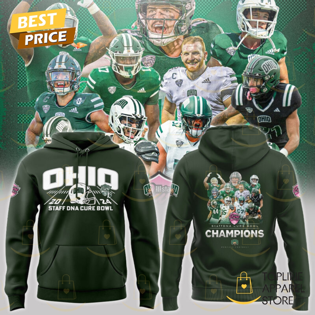 2024-2025 StaffDNA Cure Bowl Champions Ohio Bobcats Hoodie