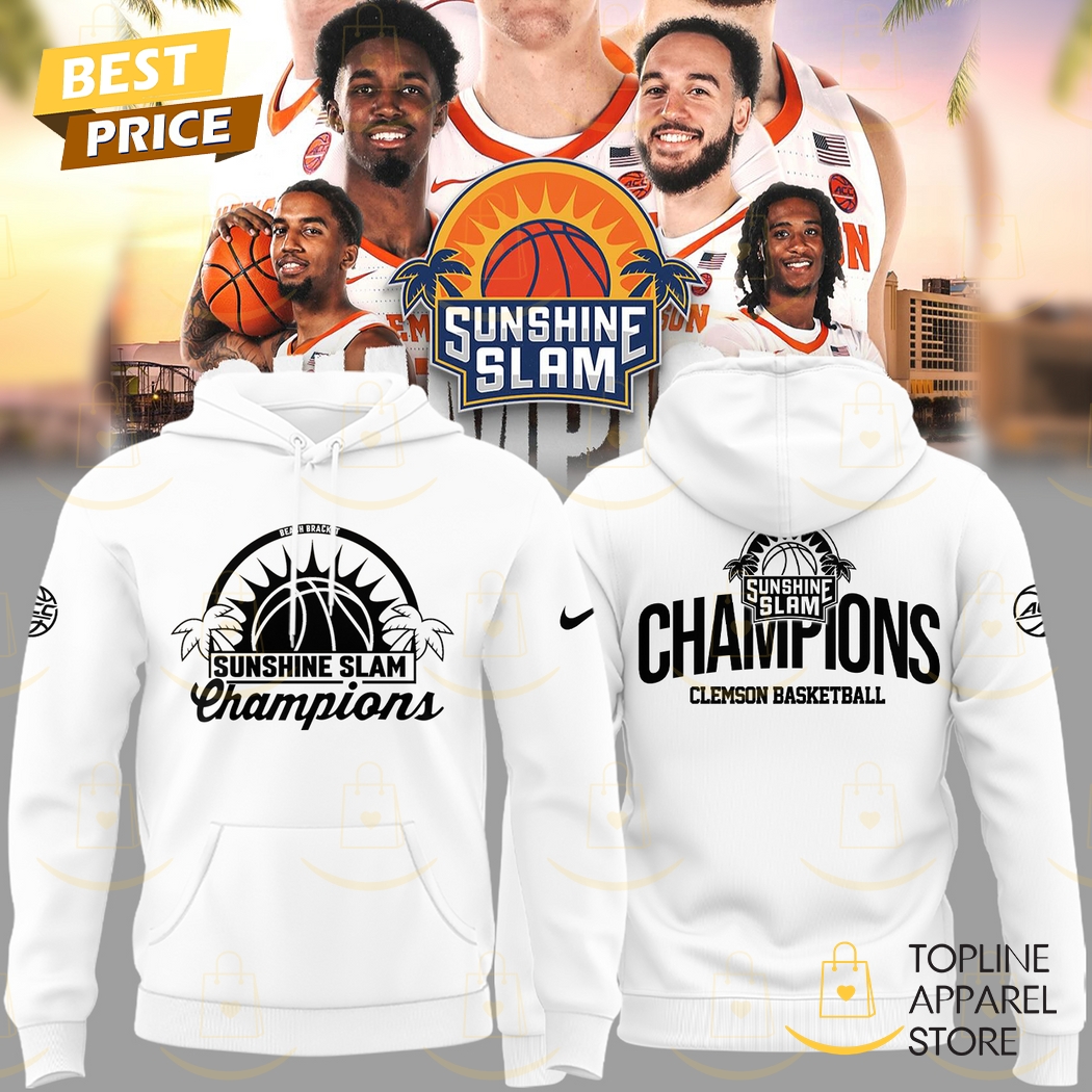 2024-2025 Sunshine Slam Champions Clemson Tigers Basketball Hoodie