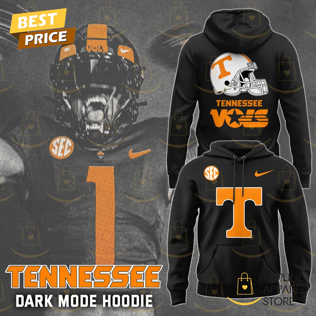 2024-2025 Tennessee Volunteers Dark Mode Hoodie - Black
