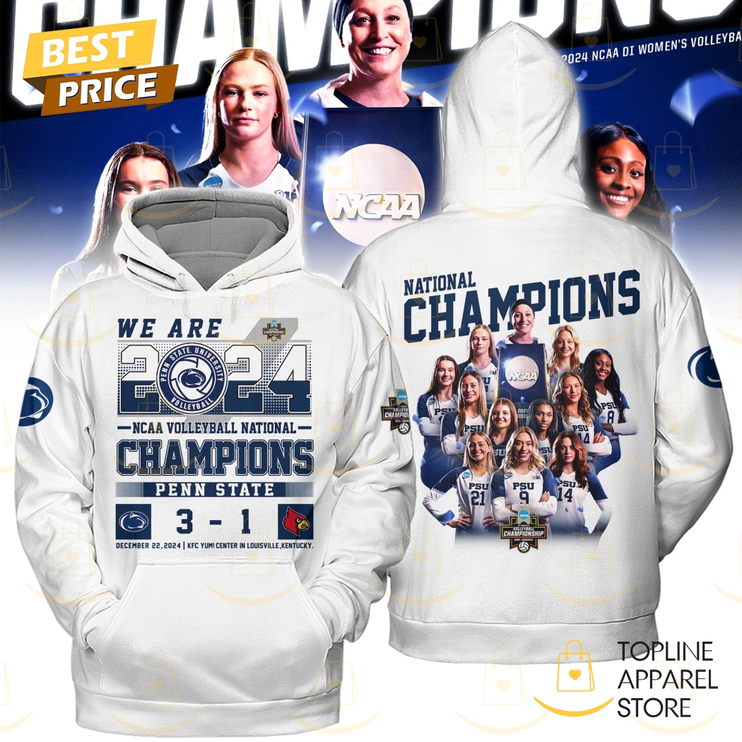 2024-2025 We Are Penn State Nittany Lions Volleyball Champions Hoodie