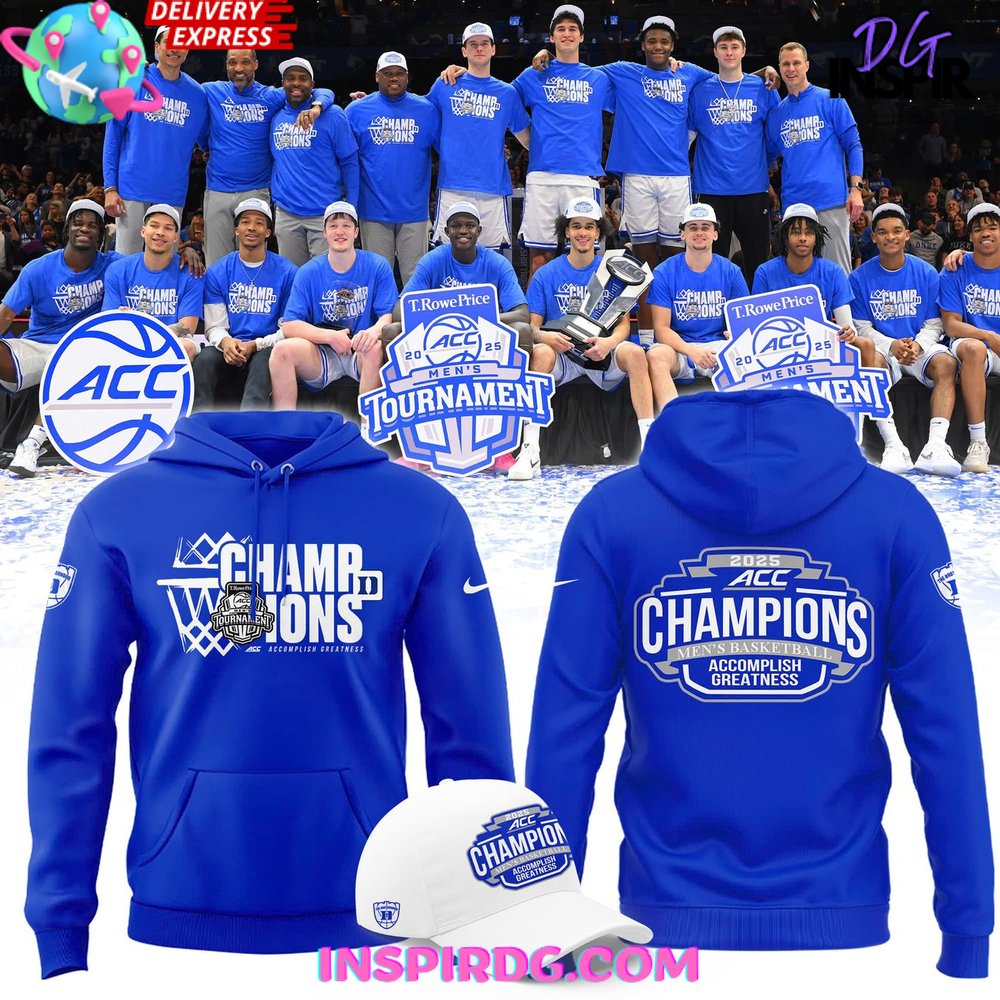 2025 ACC Tournament Mens Basketball Champions Hoodie