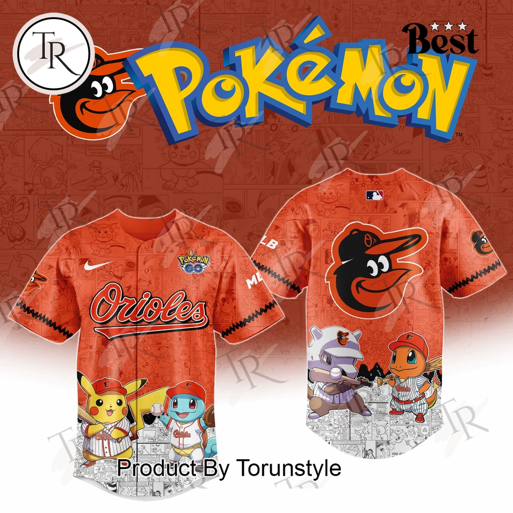 2025 Baltimore Orioles Pokemon Go Special Baseball Jersey - vazava store