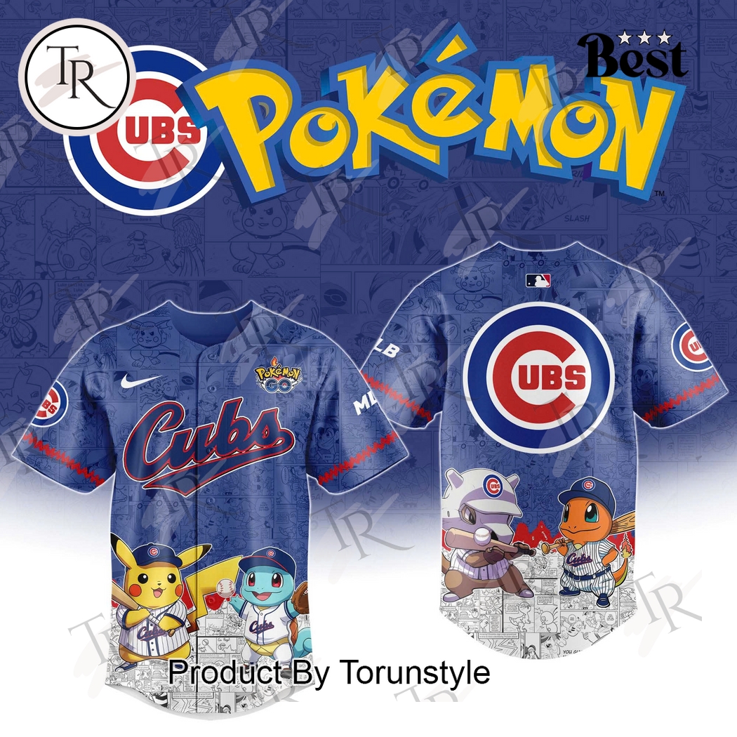 2025 Chicago Cubs Pokemon Go Special Baseball Jersey 