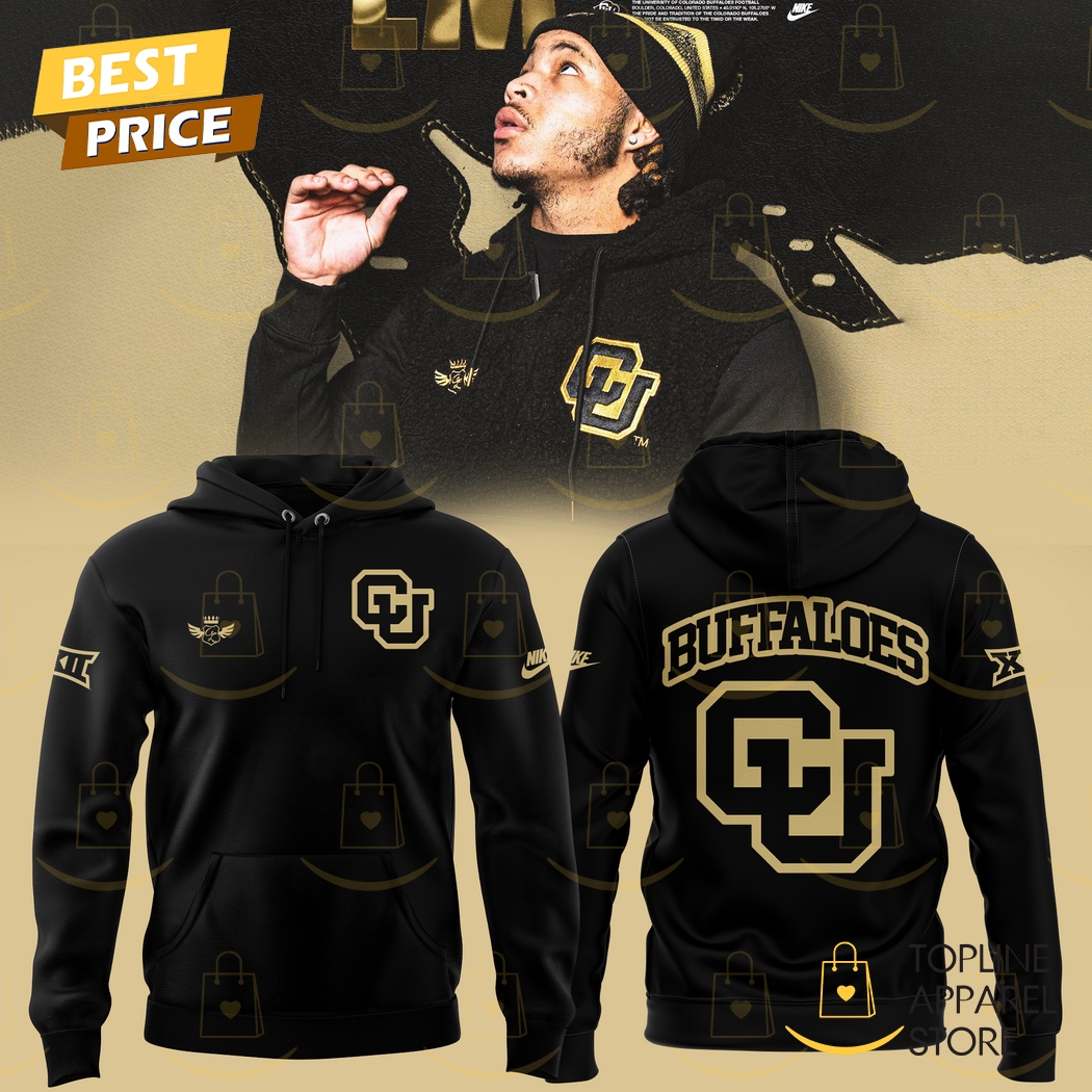 2025 Colorado Buffaloes Football Design Hoodie - Black