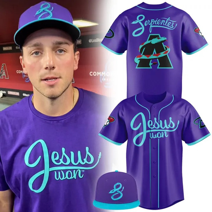 2025 Dbacks Jesus Won  Jersey Gifts For Baseball Fans