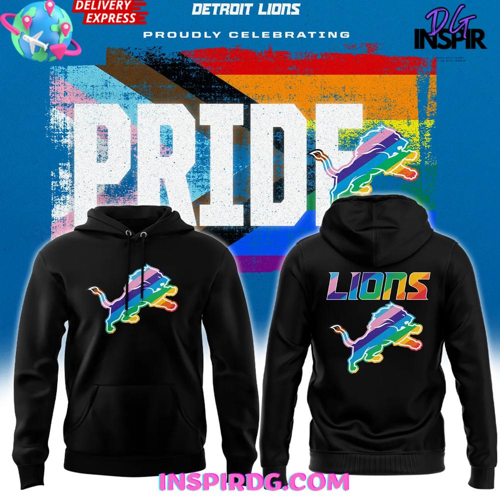 2025 Detroit Lions Pride Celebrating Edition Hoodie Premium Merchandises