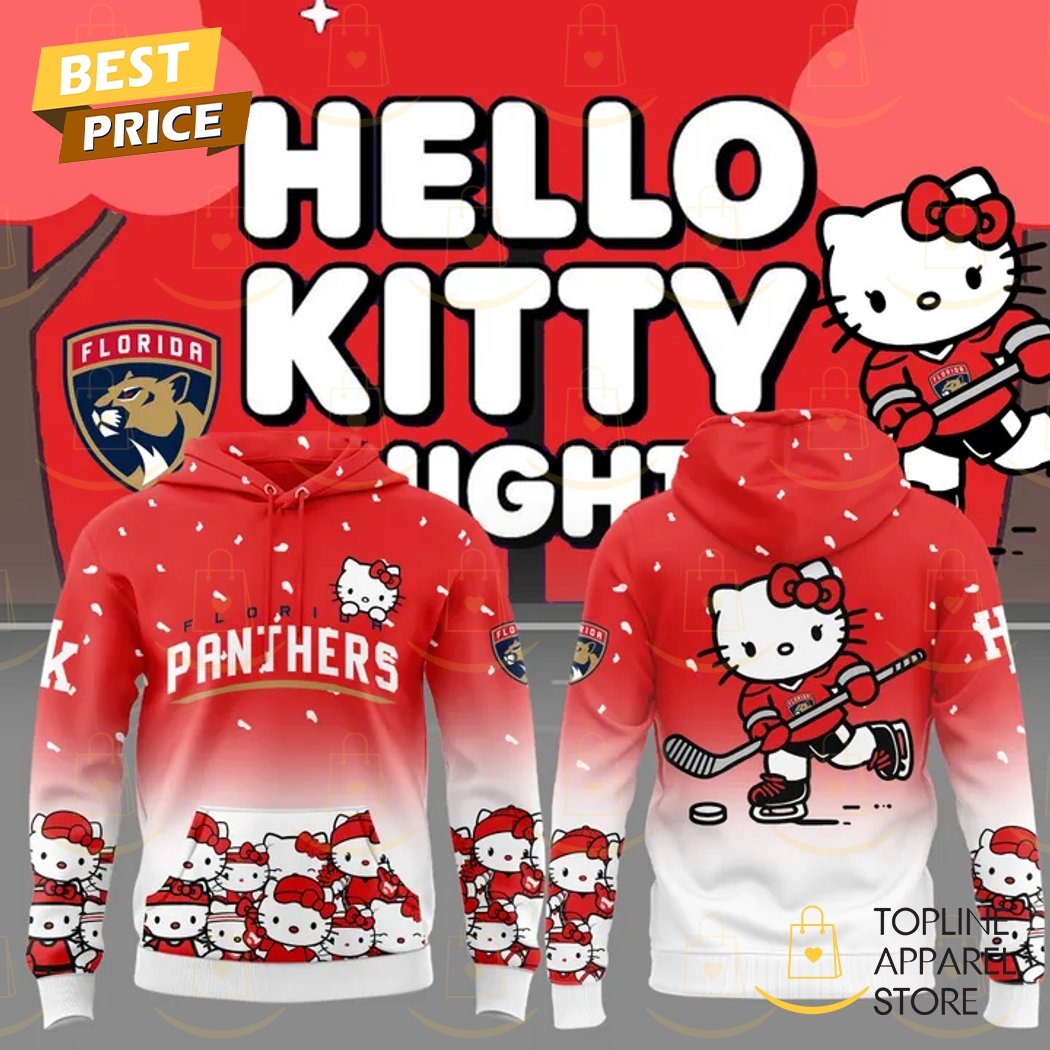 2025 Florida Panthers x Hello Kitty Hoodie - Red