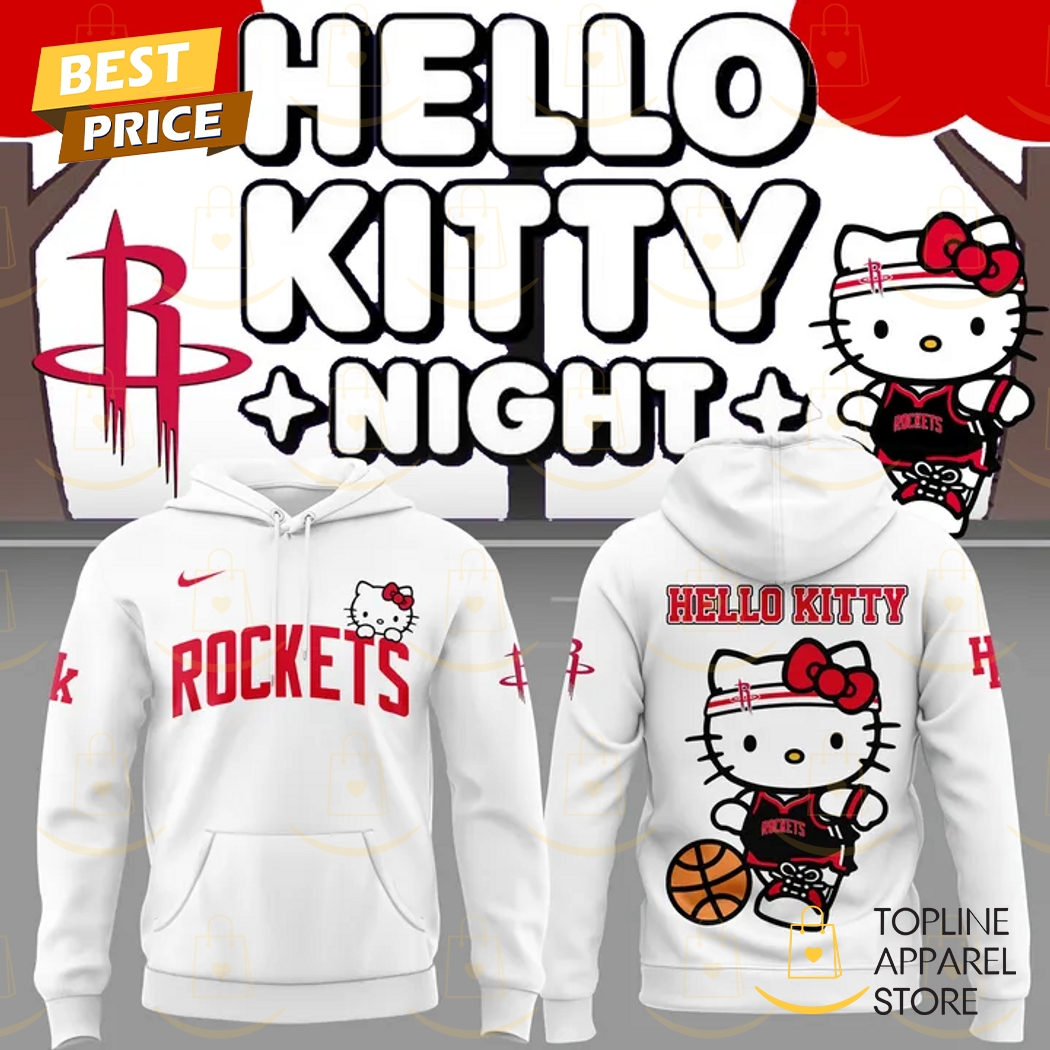 2025 Houston Rockets x Hello Kitty Hoodie - White