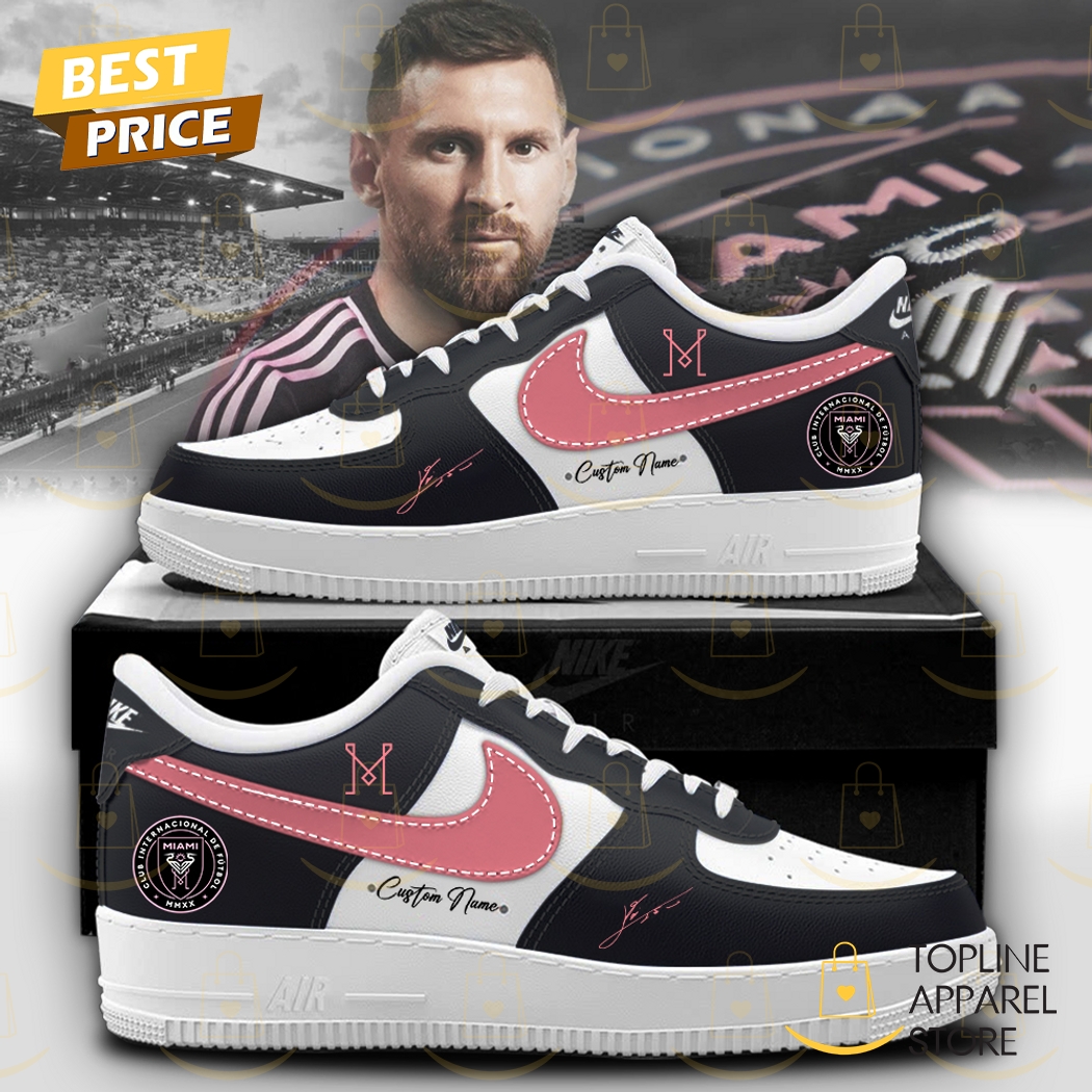 2025 Inter Miami CF Lionel Messi Signature Air Force 1 - Black