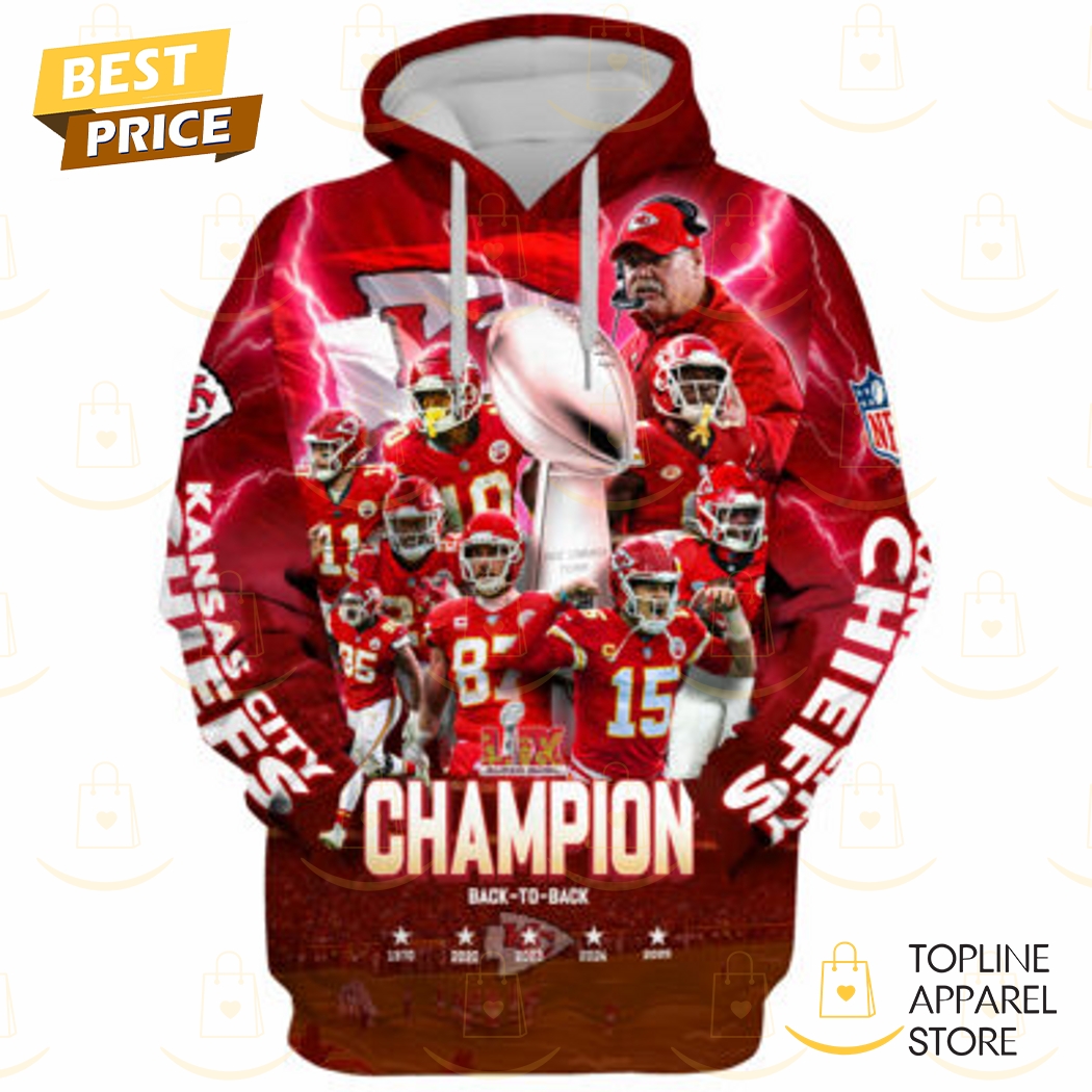 2025 LIX Super Bowl Champion Kansas City Chiefs Hoodie