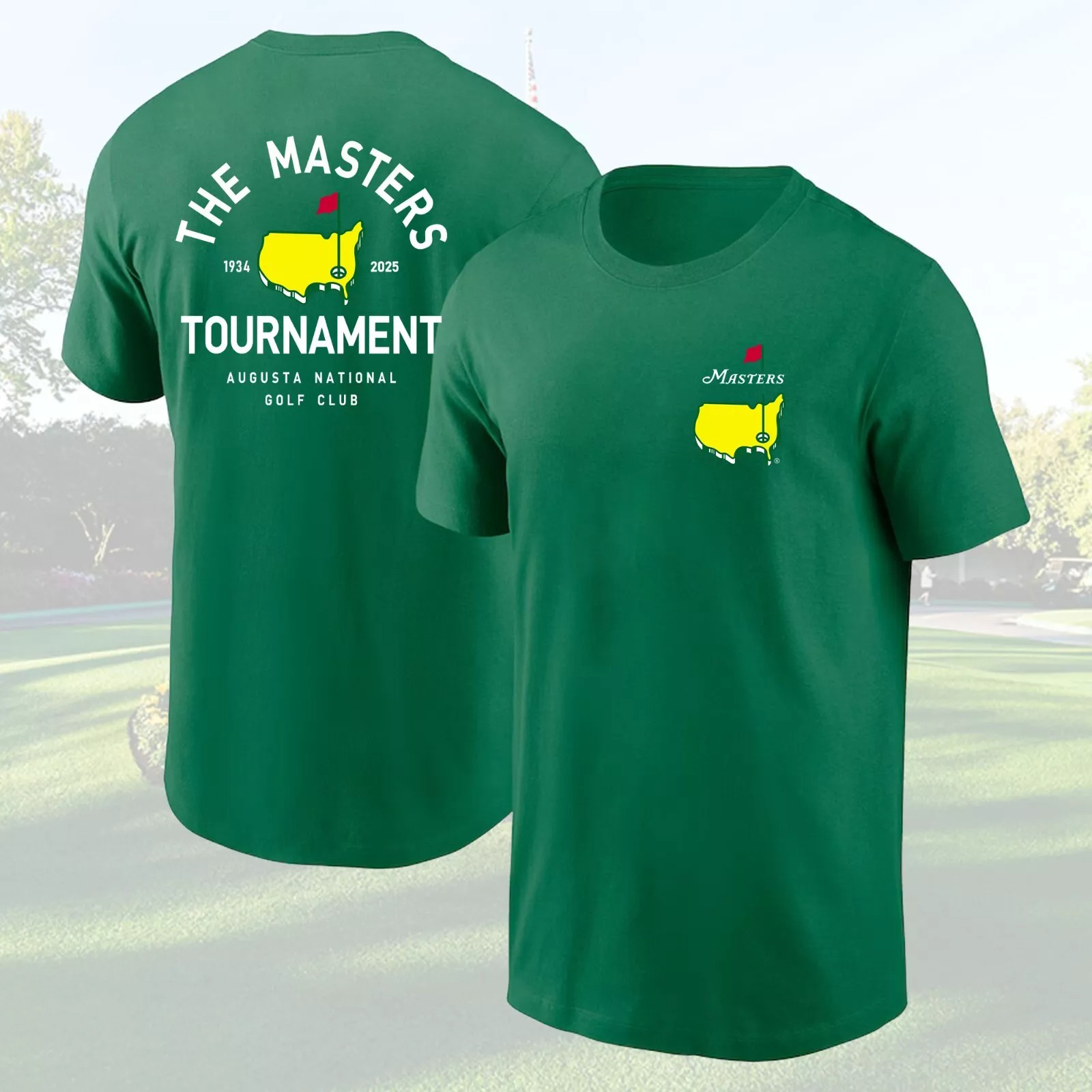 2025 Masters Golf Tournament Augusta National T-Shirt Best Gifts For Golfers - Green, XL