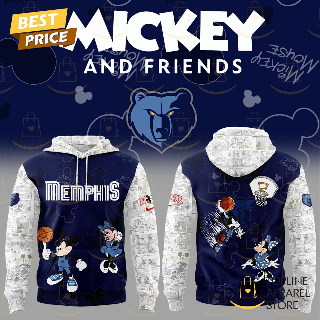 2025 Memphis Grizzlies x Mickey And Friends Hoodie