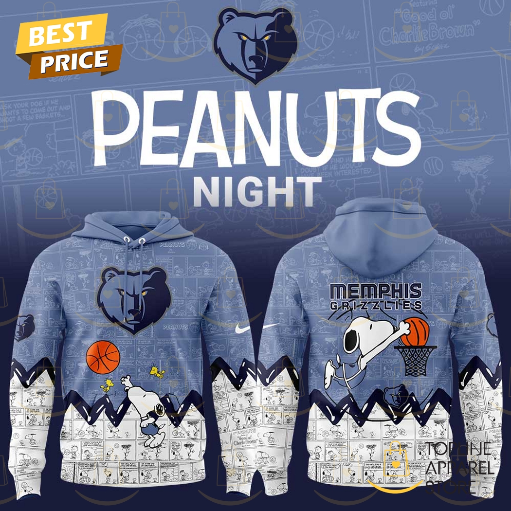 2025 Memphis Grizzlies x Peanuts Night Hoodie