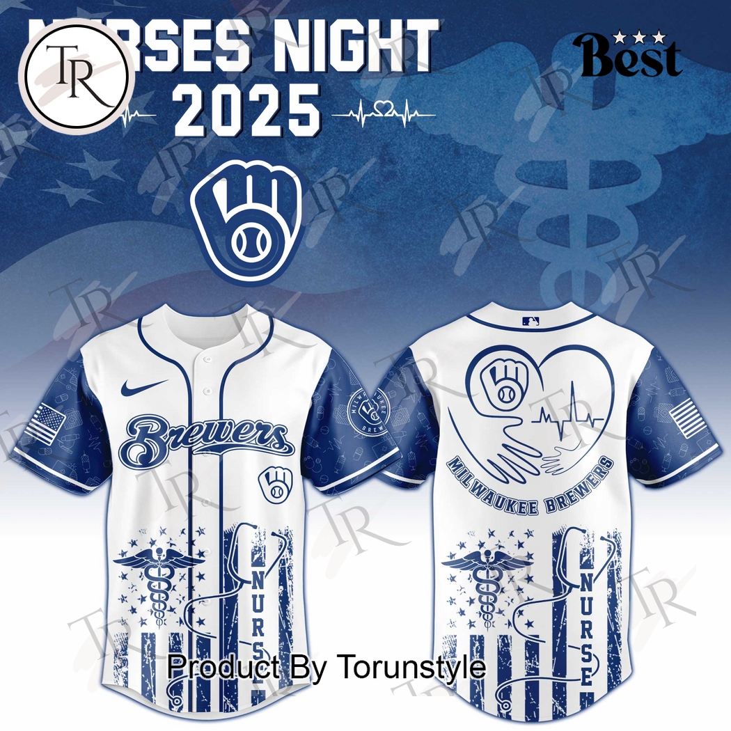 2025 Milwaukee Brewers X Nurses Night Baseball Jersey