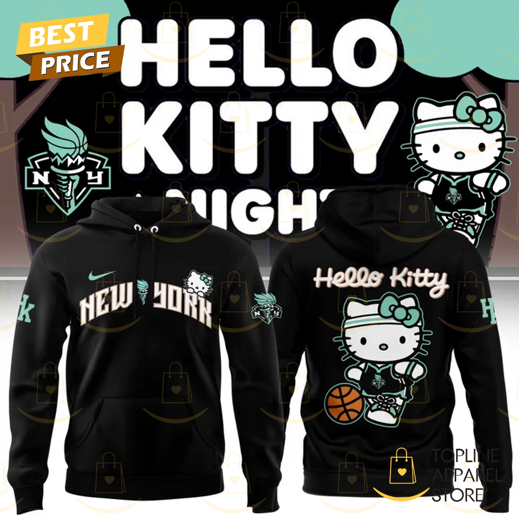 2025 New York Liberty x Hello Kitty Hoodie - Black