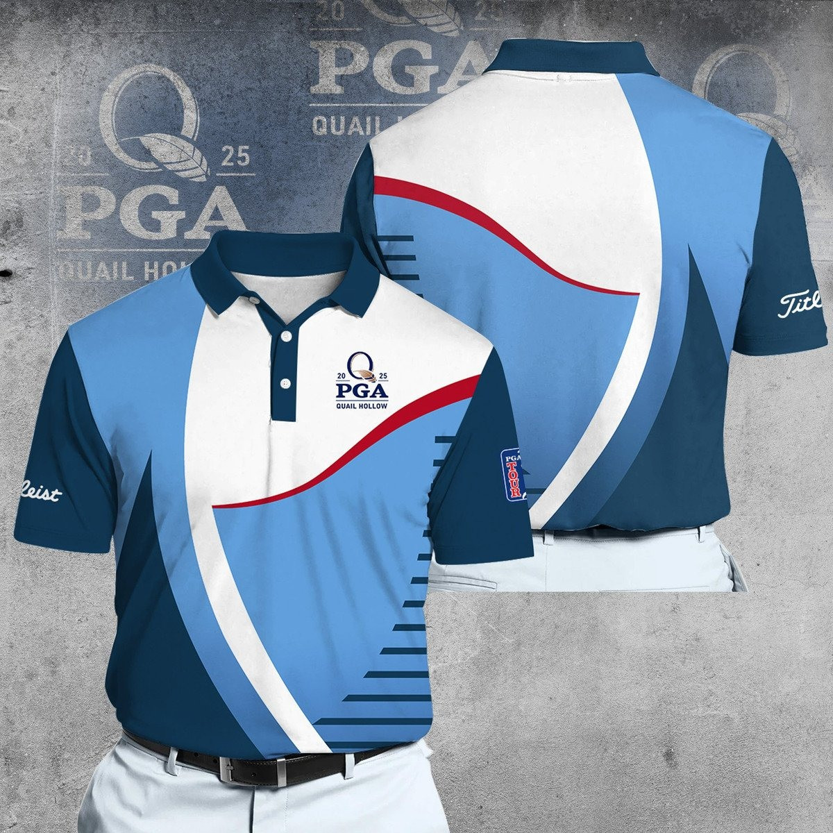 2025 PGA Tour Brand Men Polo Shirt Golf Gifts For Golfers