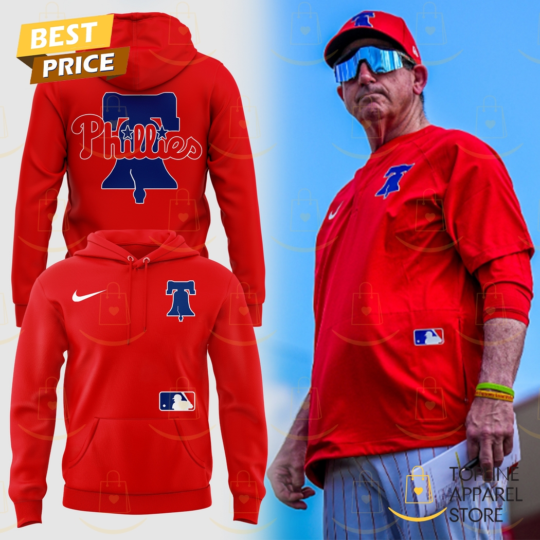 2025 Phillies Philadelphia Baseball Red Hoodie Gift For Sport Music Fans
