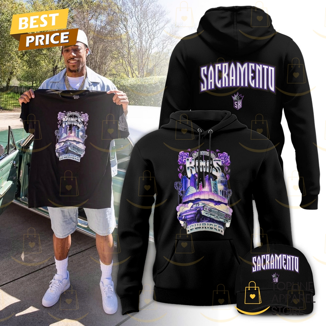 2025 Sacramento Kings Basketball Hoodie - Black