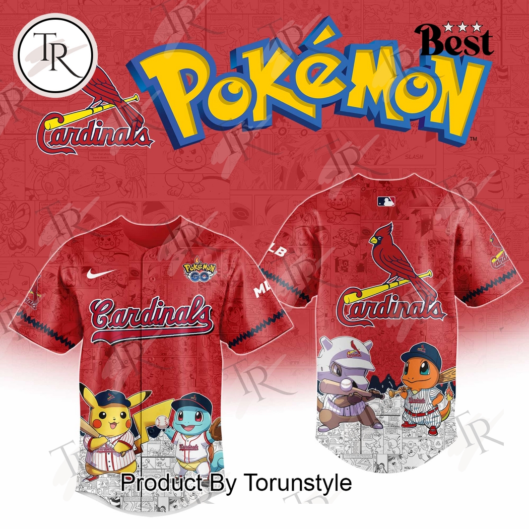 2025 St.Louis Cardinals Pokemon Go Special Baseball Jersey 