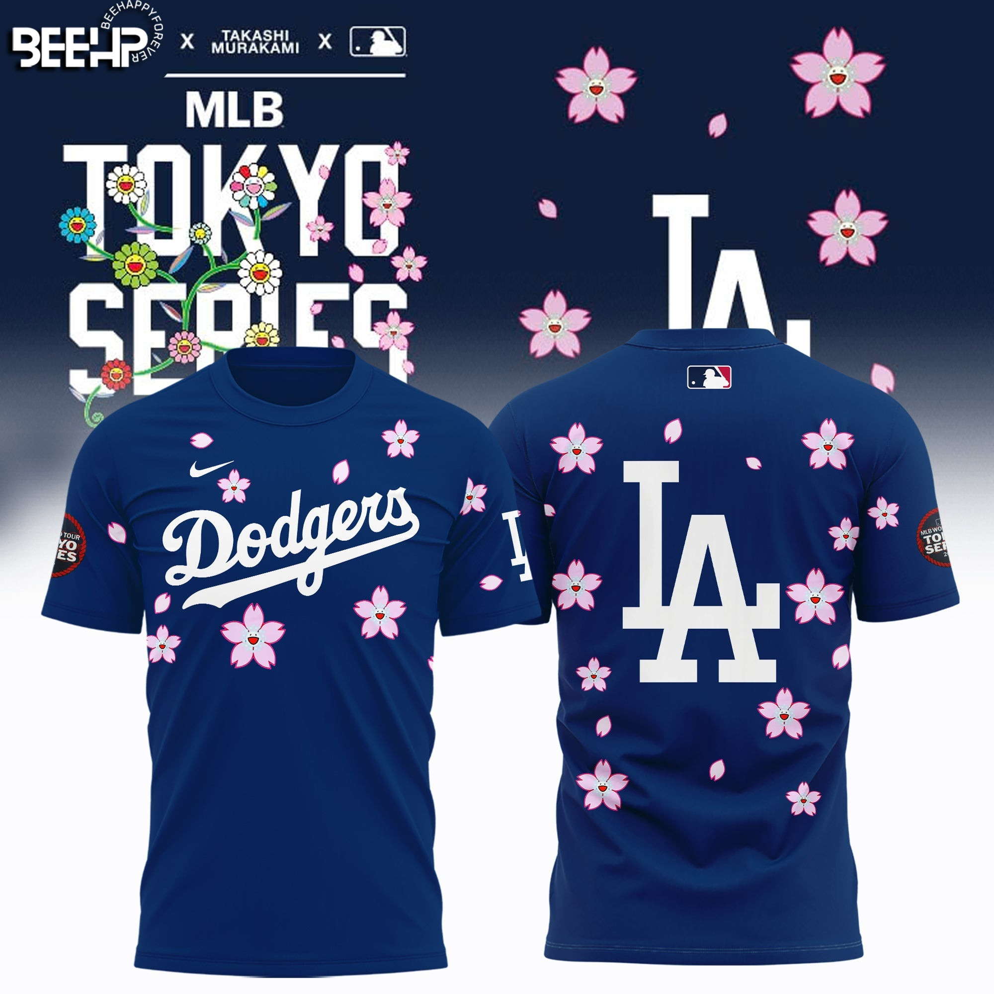 2025 Tokyo Series Takashi Murakami Los Angeles Dodgers T-Shirt Gifts For Baseball Lovers