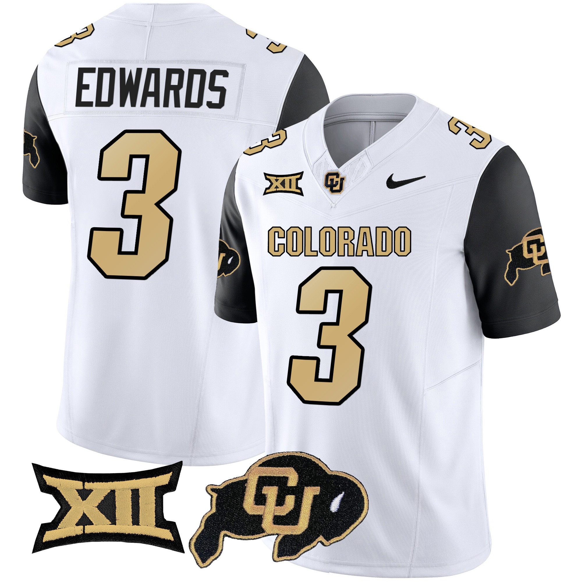 3 Colorado Buffaloes  Edwards Football Jersey Best Gift For Football Lovers