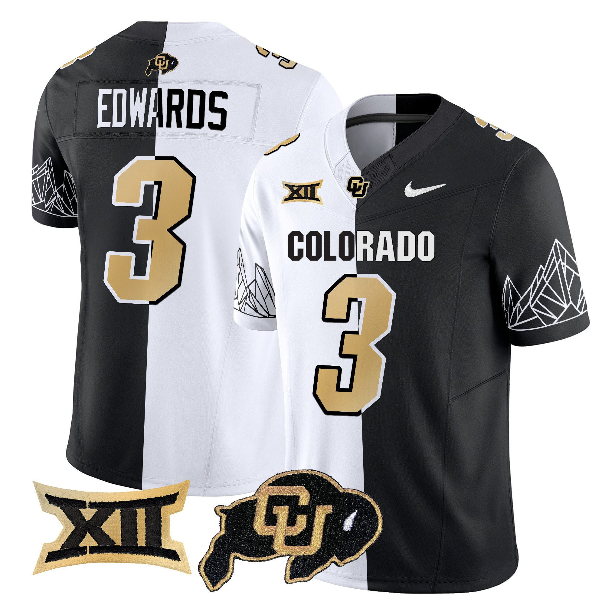 3 Colorado Buffaloes  Edwards Football Jersey Unique Gifts For Football Fans