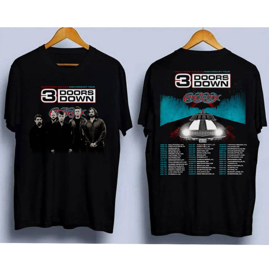 3 Doors Down Tour 2024 2025 Tshirt, 3 Doors Down Shirt Premium Merchandise
