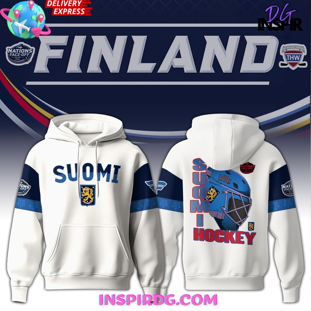 4 Nations Face-Off 2025 Finland Ice Hockey Special Hoodie