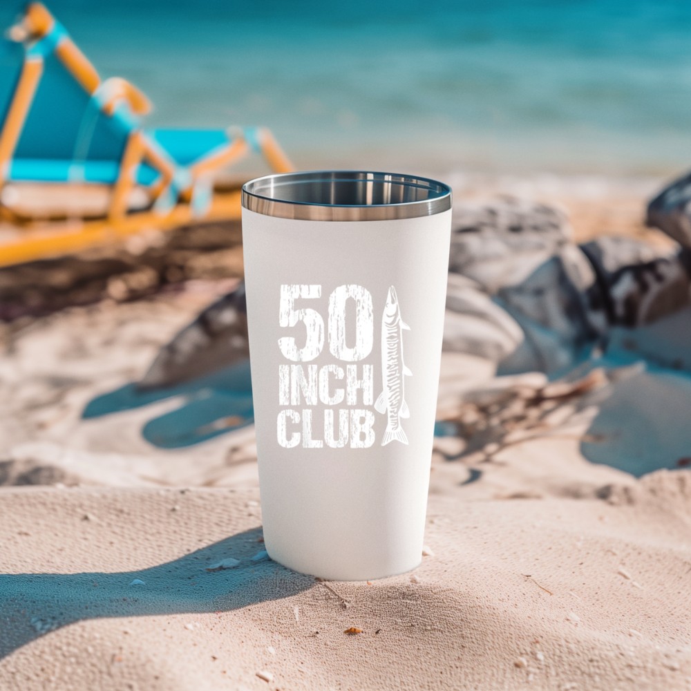 50 Inch Club Musky Fishing Muskie Fisherman Funny Fishes Tumbler
