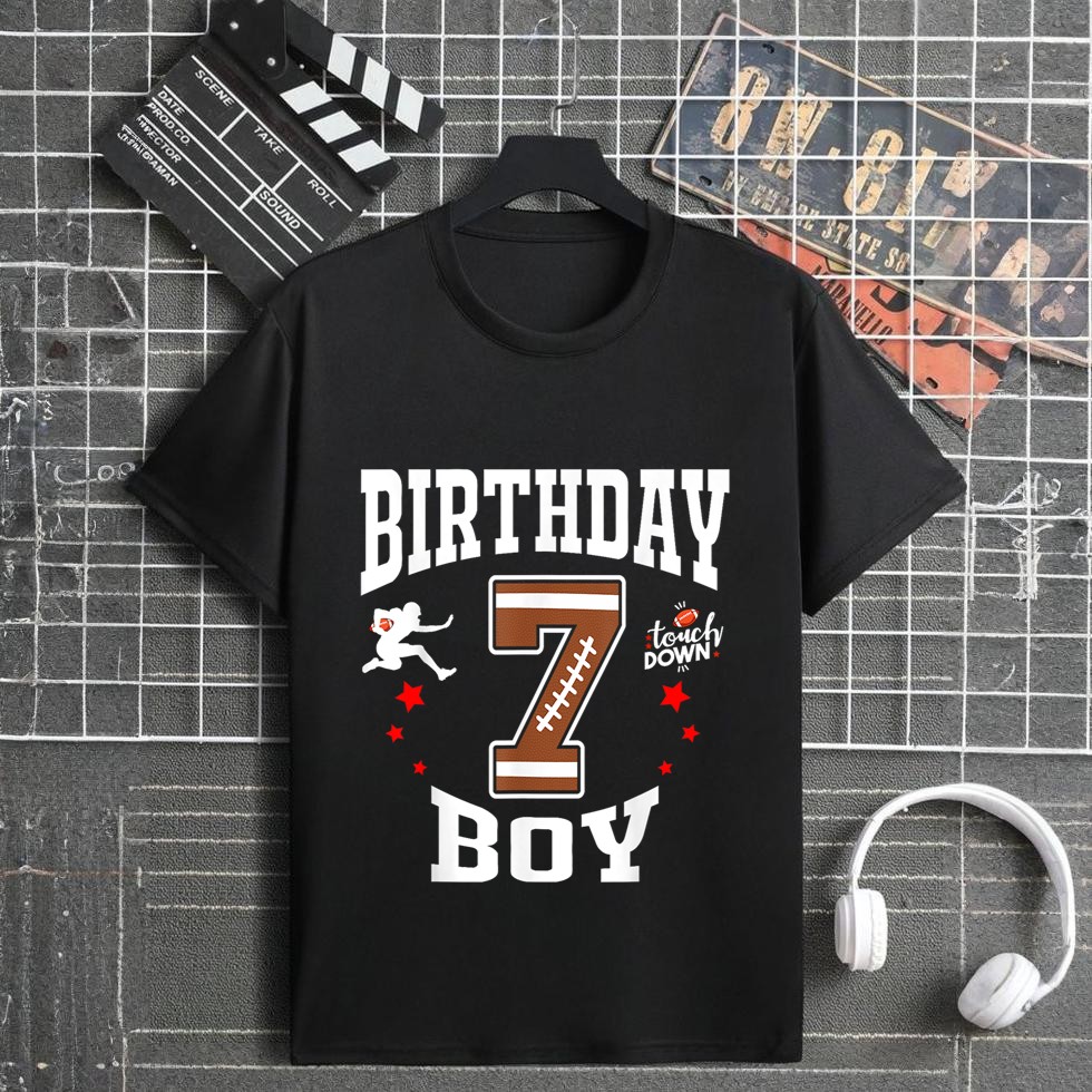 7 years old Kid Football T-Shirt