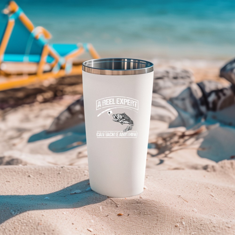 A Reel Expert Can Tackle Anything  Funny Fish & Fishing Pun Tumbler