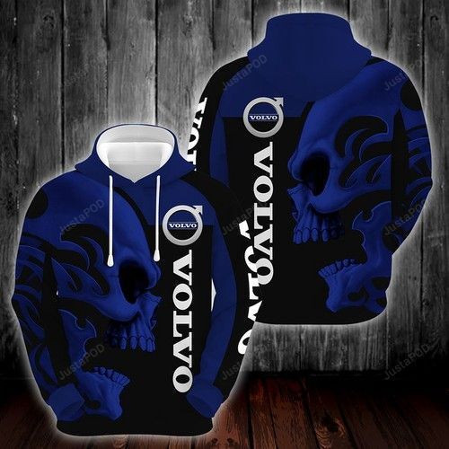 Ab Volvo Skull Black Blue Hoodie Zip Hoodie