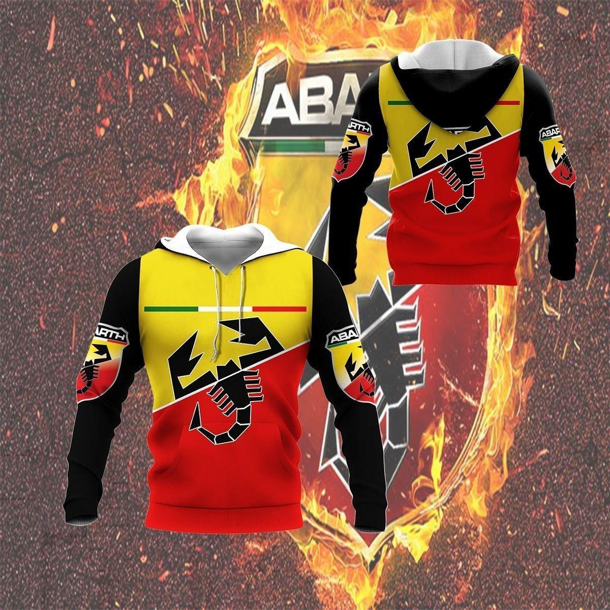 Abarth Shirt Fan Gift 8 Version Unisex 3d Hoodie Zip Hoodie