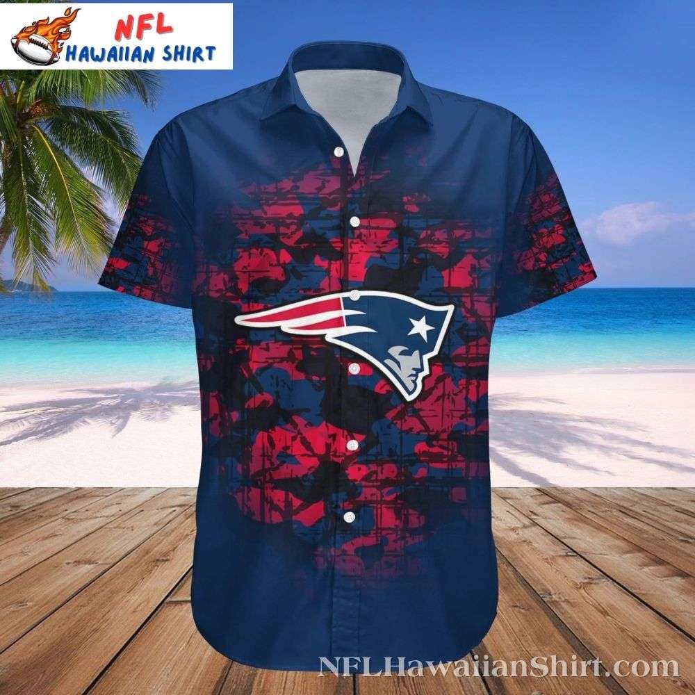 Abstract Camo New England Patriots Hawaiian Shirt Premium Merchandise