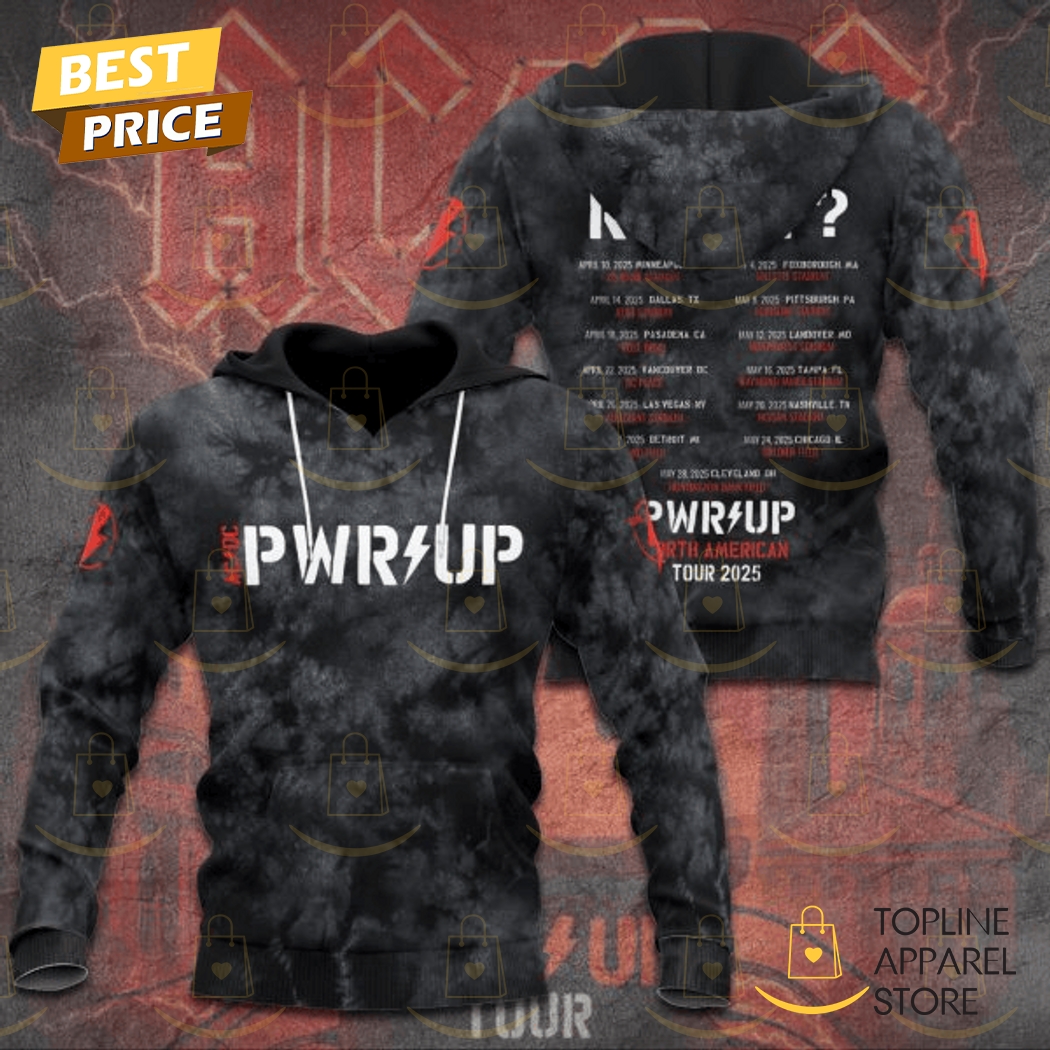 AC DC Are You Ready Pwr Up North American Tour 2025 Hoodie