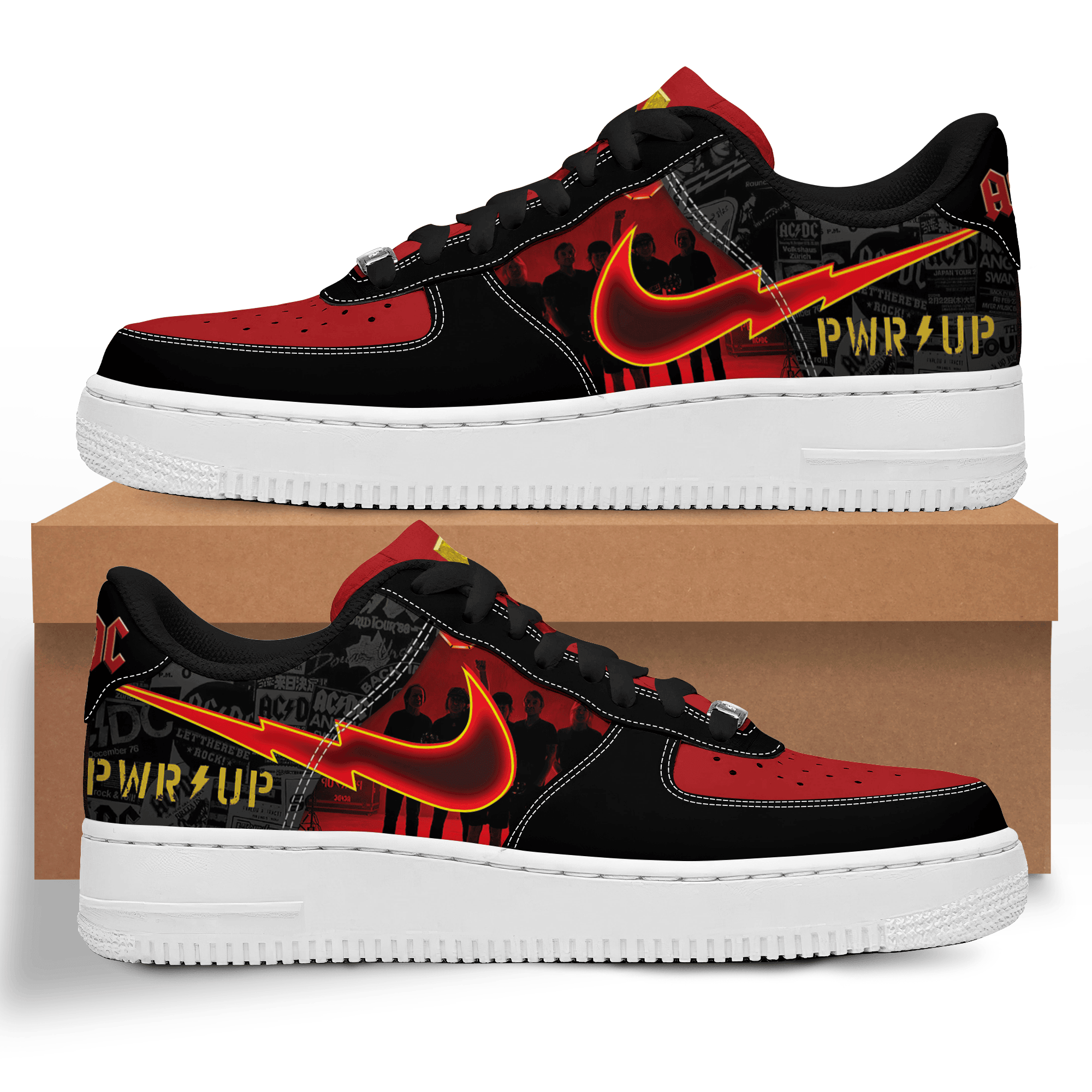 ACDC Air Low-Top Sneakers Shoes For Men And Women